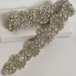 Wedding sash belt with beads